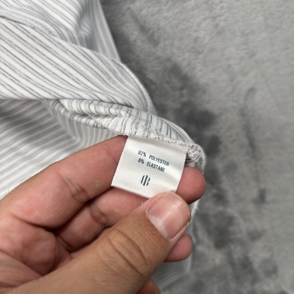 Holderness & Bourne The Stewart 1/4 Quarter Zip Men's Size XXL White & Gray Golf - Picture 6 of 8